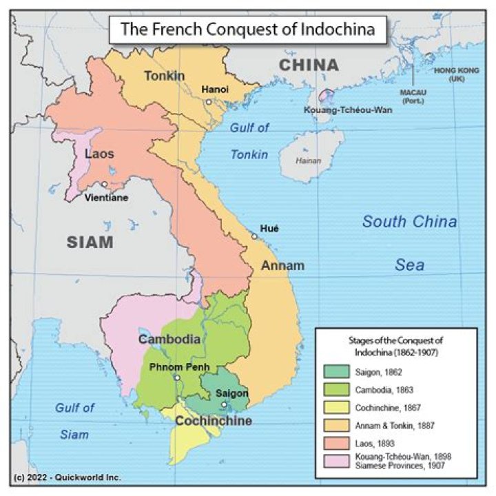 How did the countries of french indochina gain?