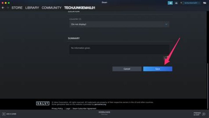 How do I change my name on Steam?