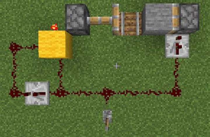 How do I control two pistons facing each other at the same time in Minecraft java edition?