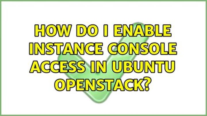 How do I enable instance console access in Ubuntu Openstack?