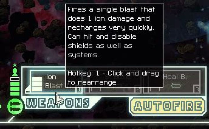 How do I optimally use the Ion weapons (Ion Blast, Ion Blast Mark II, Heavy Ion)?