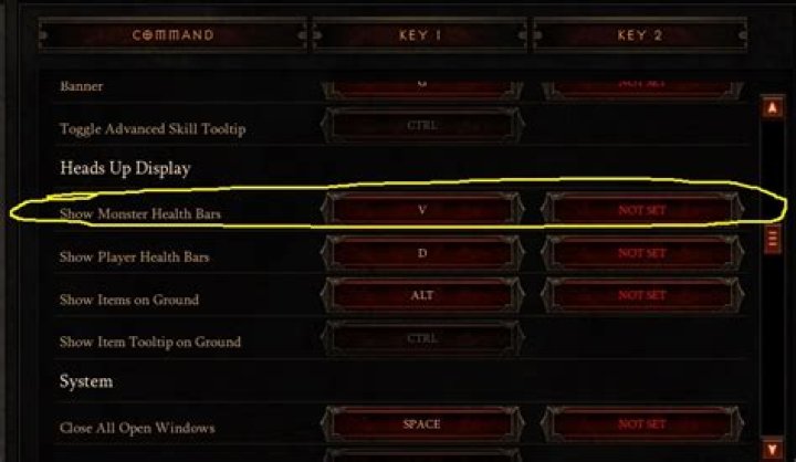 How do I tell Diablo 3 I no longer want a key binding?