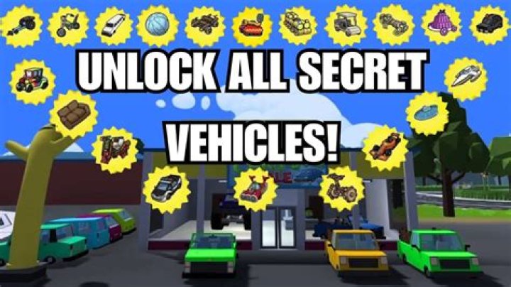 How do I unlock the hidden/secret vehicles?