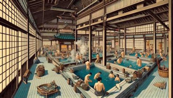 How do japanese bathhouses work?