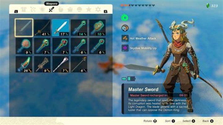 How does finishing the Trial of the Sword affect the Master Sword?