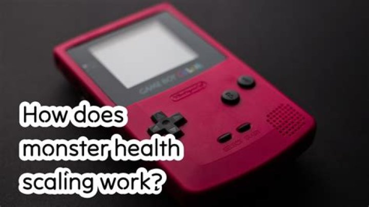 How does monster health scaling work?