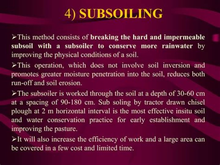 How does subsoiler work?