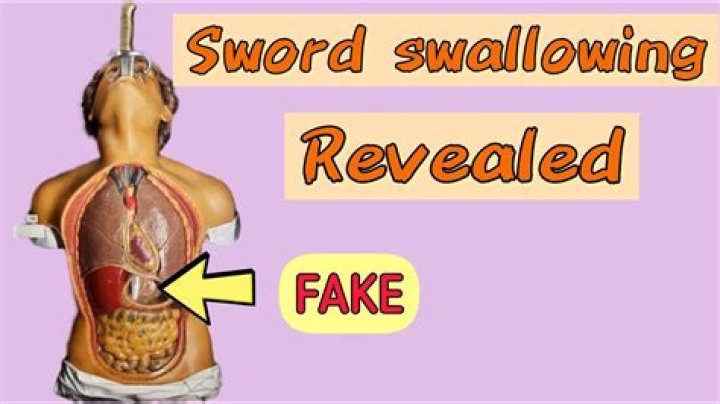 How does sword swallowing work?
