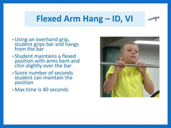 How is flexed arm hang?