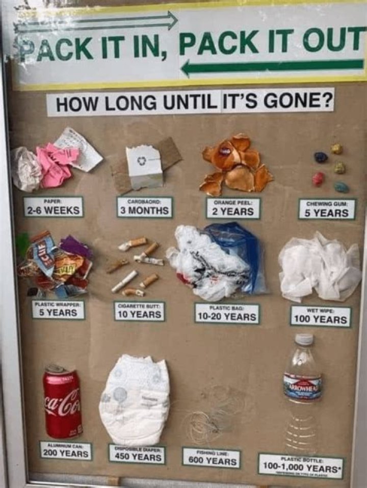 How long does it take for a nappy to decompose?