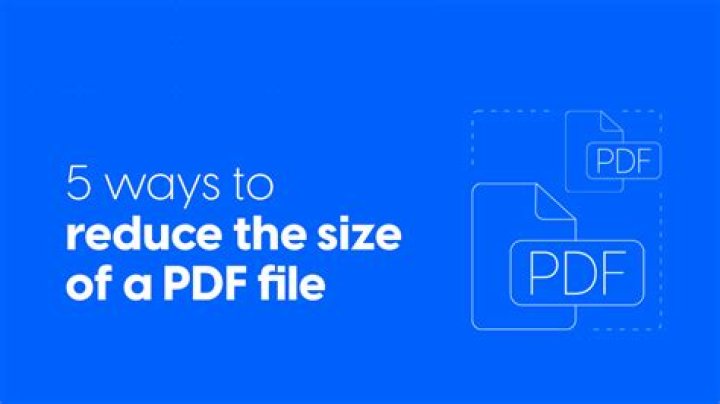 How reduce pdf file size?