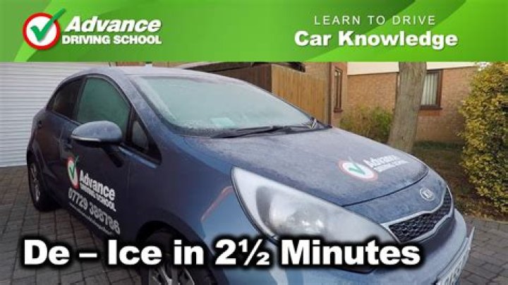 How to de ice a car without deicer?