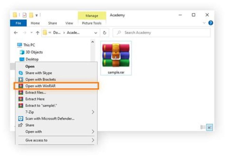 how to download as a rar file