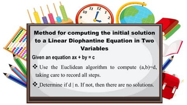 How to find solutions of linear Diophantine ax + by = c?