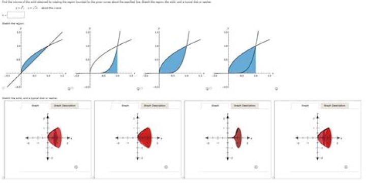How to find the volume of the region bounded by three graphs?