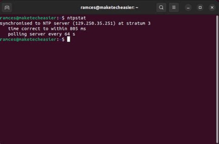 How to fix ntpstat unsynchronised?