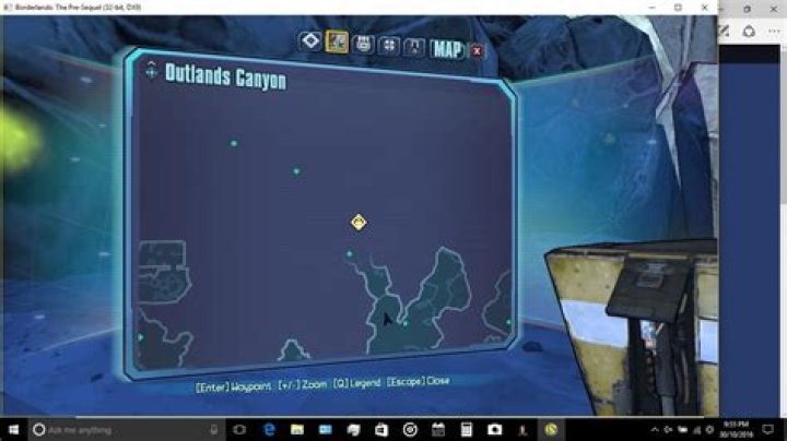 how to get to the cliff in outlands canyon borderlands the pre sequel