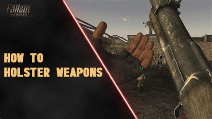 How to holster your weapon in Fallout 3?
