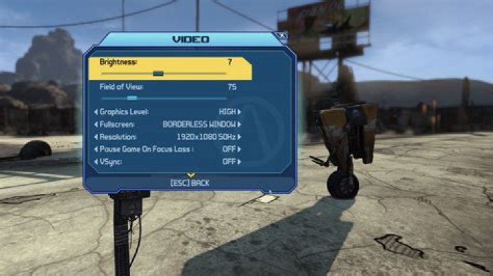 How to increase FOV in Borderlands?