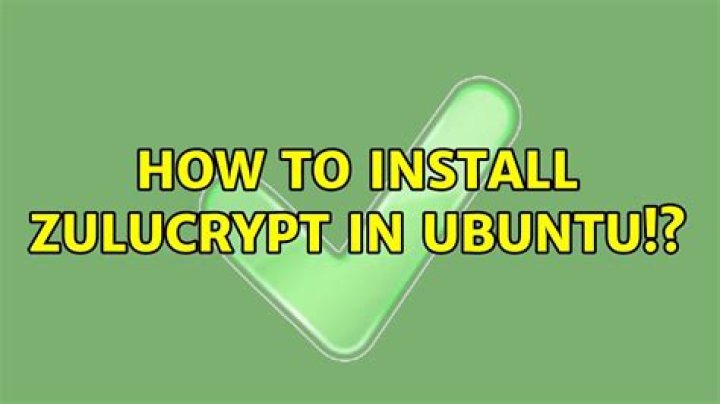 How to install Zulucrypt in Ubuntu!