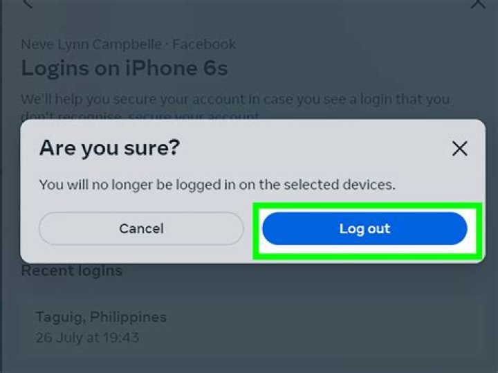 How to log out of line app android?