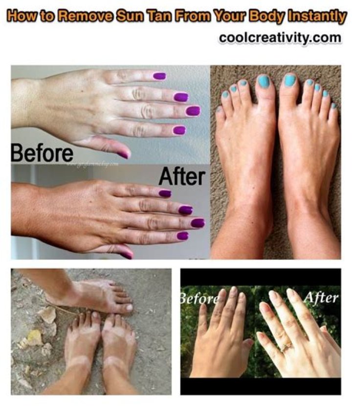 How to remove self tanner from whole body?