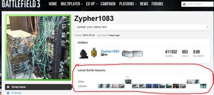 How to view old battle reports in BF3?