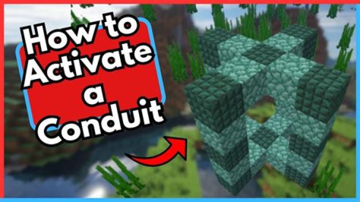 I just can't activate the conduit on Minecraft PE