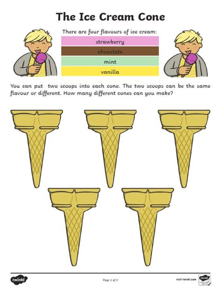 Ice cream combinatorics question