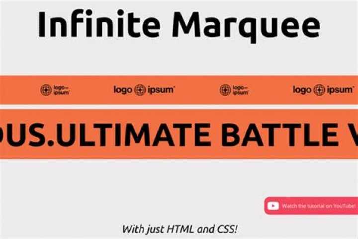 In html marquee is?