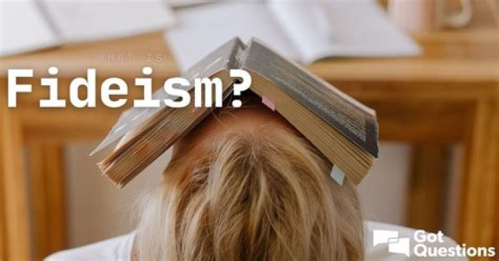 In philosophy what is fideism?