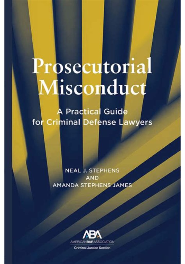 In terms of prosecutorial misconduct?