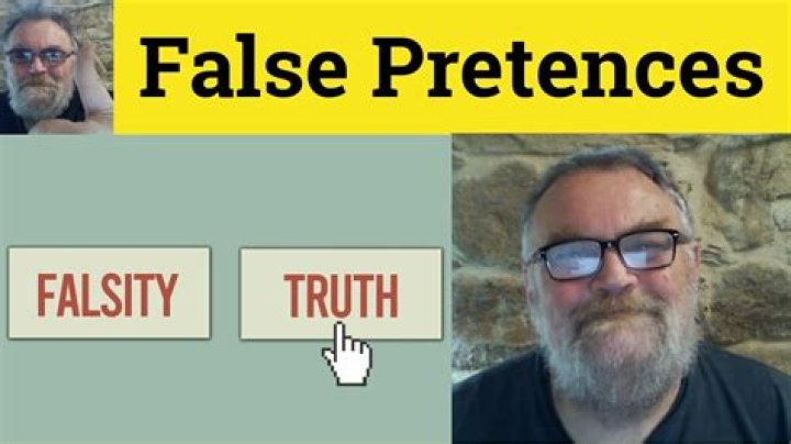 In the false pretences?