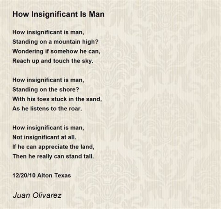 Insignificant in a sentence?