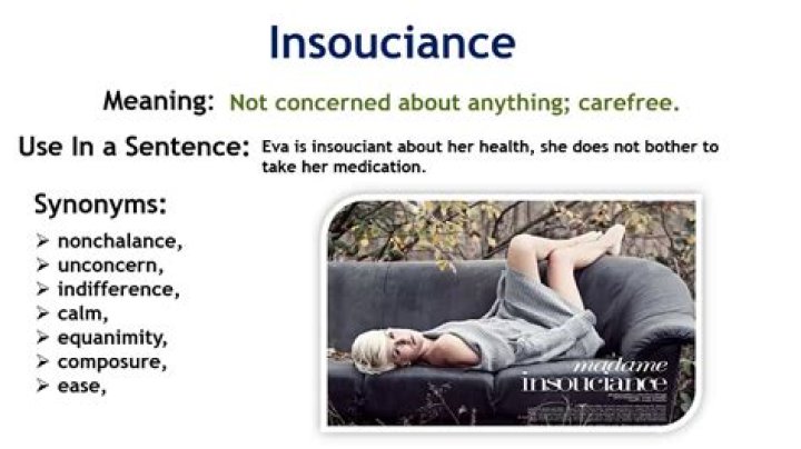 Insouciant in a sentence?