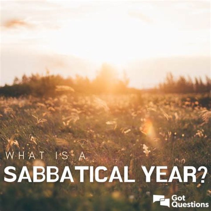 Is 2021 a sabbatical year?