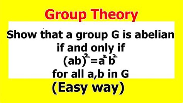 Is abelian a group?