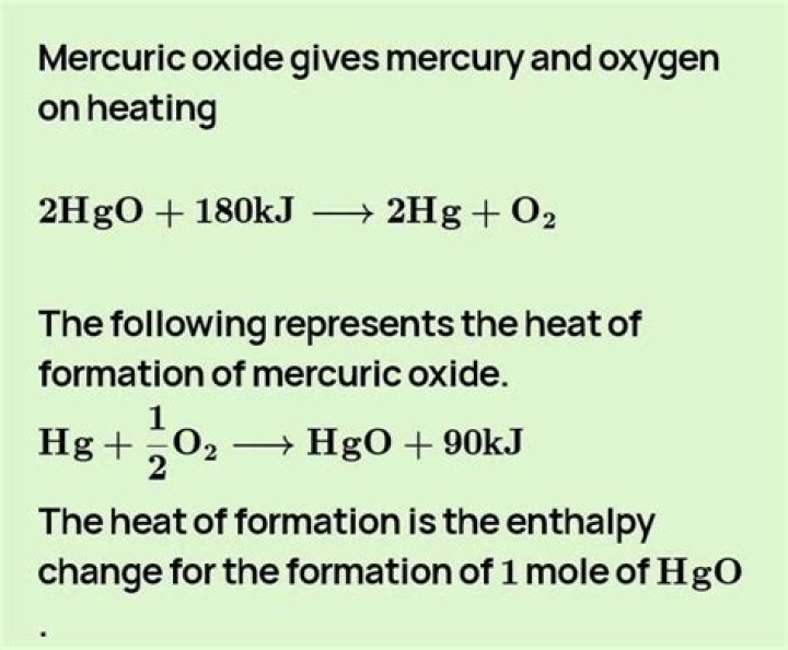 Is heating mercuric oxide a chemical change?