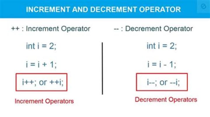 Is increment and decrement?