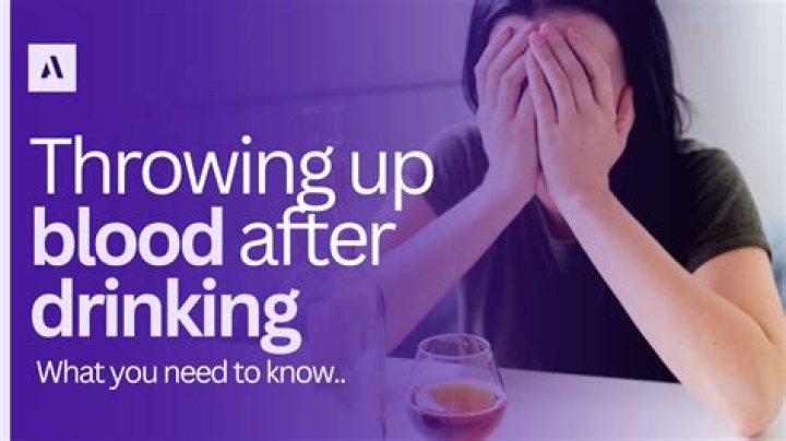 Is it bad to throw up blood when drunk?