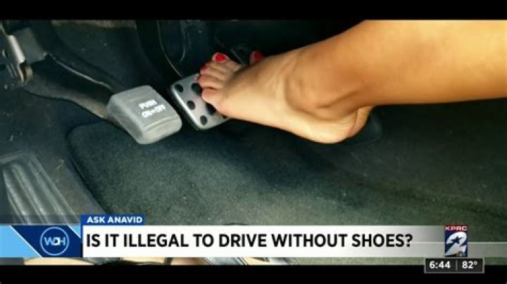 Is it illegal to drive in open backed shoes?
