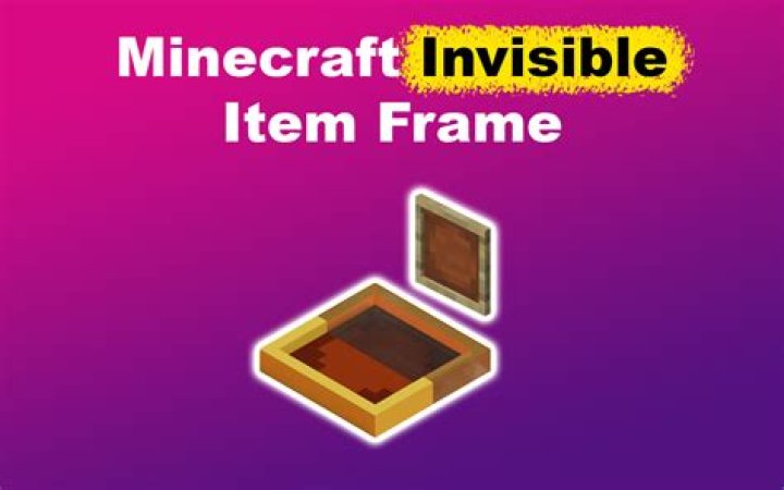 Is it possible to make a map item frame invisible in Minecraft 1.16.5?