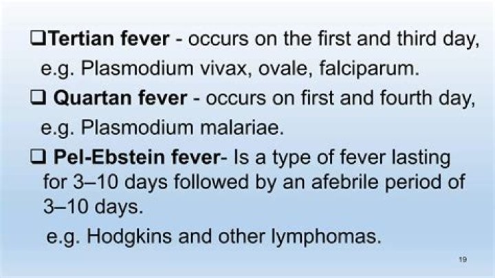 Is malignant tertian fever?