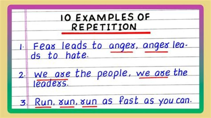 Is repetition sentence structure?