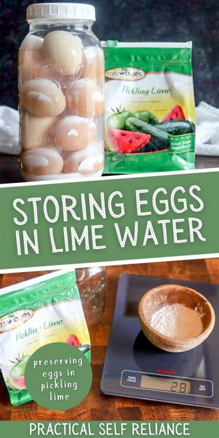 Is storing eggs in lime water safe?