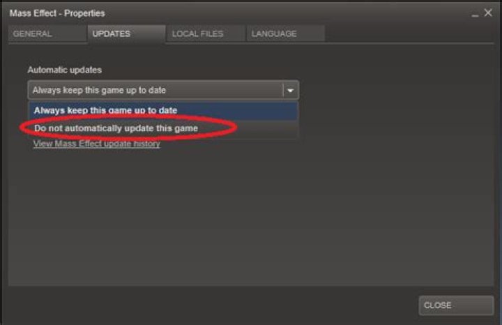 Is there any way to stop Steam downloading updates?