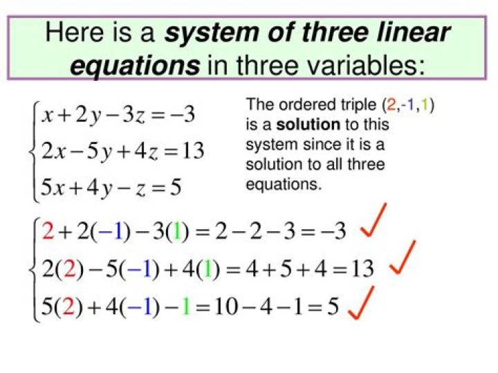 Linear equation with 3 equal signs