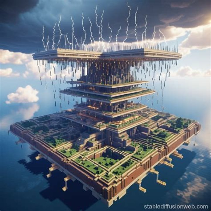 Minecraft lightning strike inside building