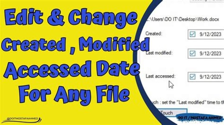 Modify creation and last modified date for entire subdir