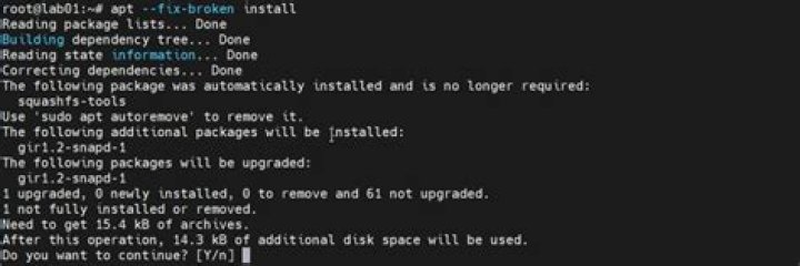 not being able to install/remove new packages - apt --fix-broken install